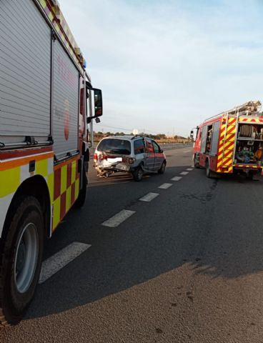 Un herido en un accidente de tráfico ocurrido en San Cayetano, pedanía de Torre Pacheco