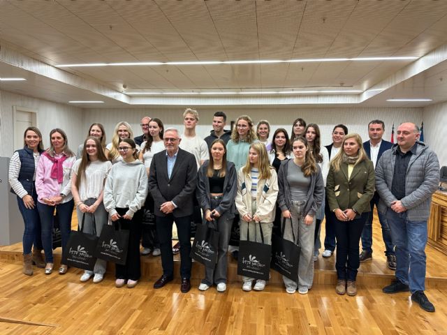 Alumnos alemanes de intercambio en Torre Pacheco